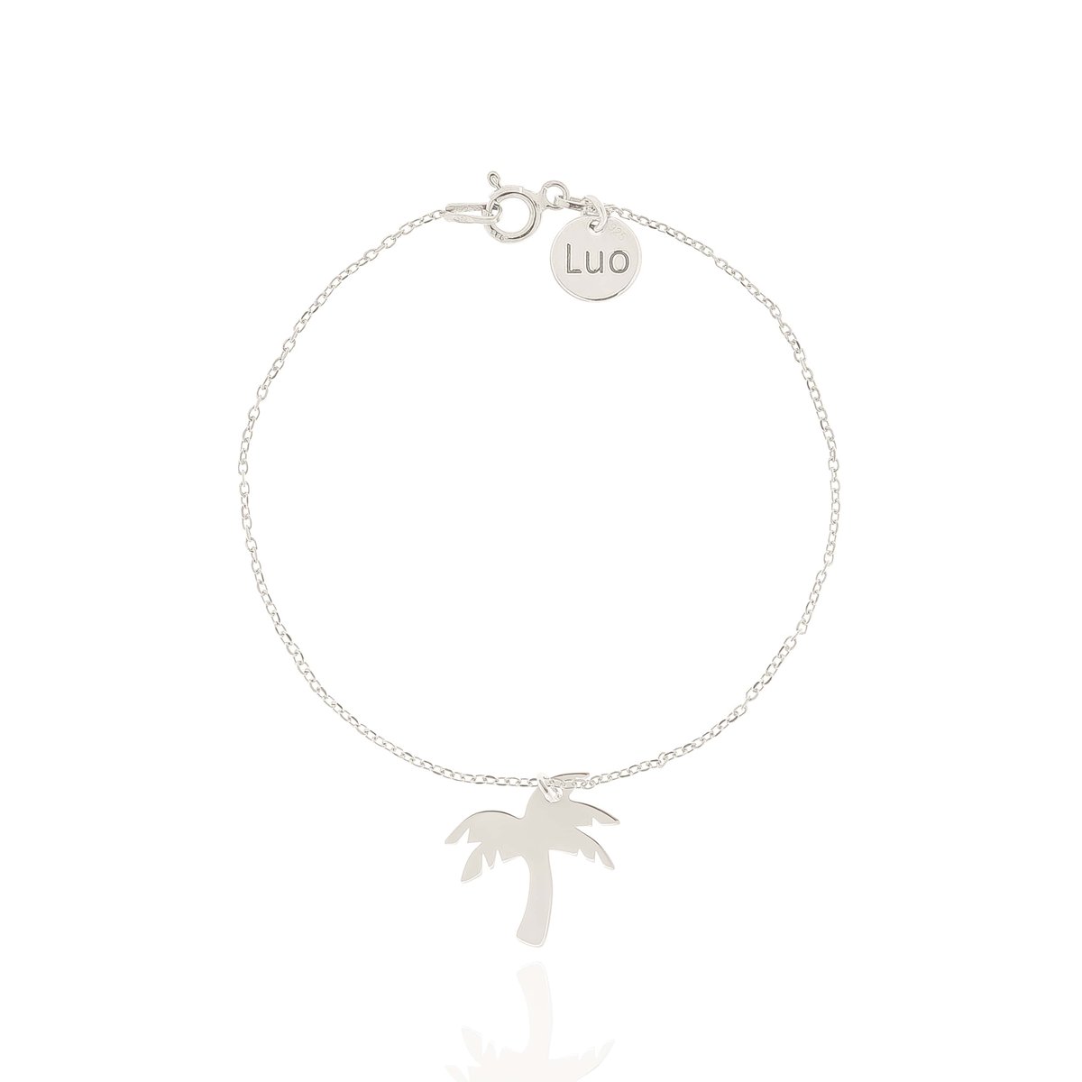 Bransoletka srebrna z palmą