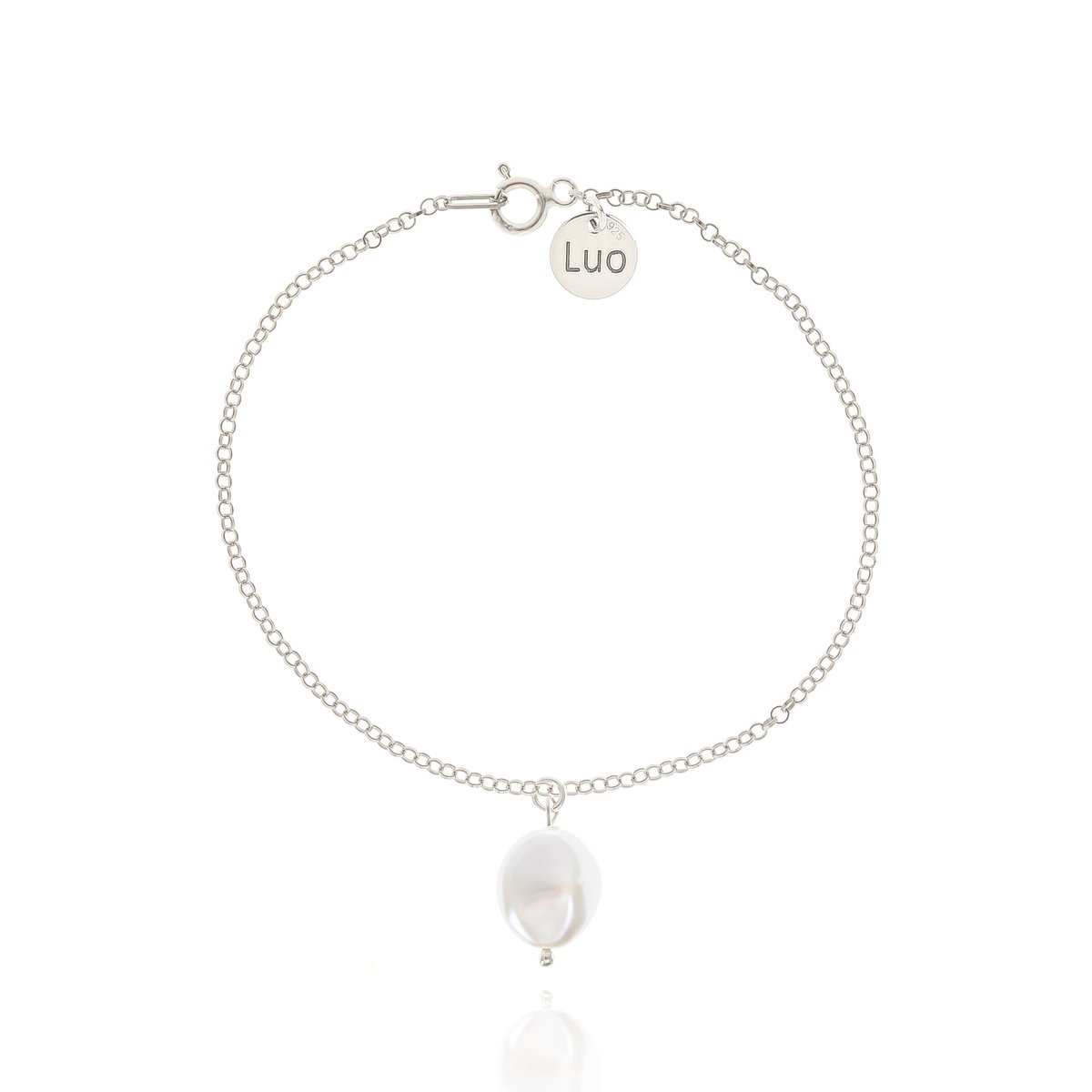 Bransoletka srebrna z perłą