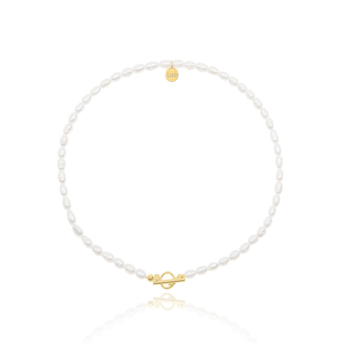 Choker z naturalnych pereł