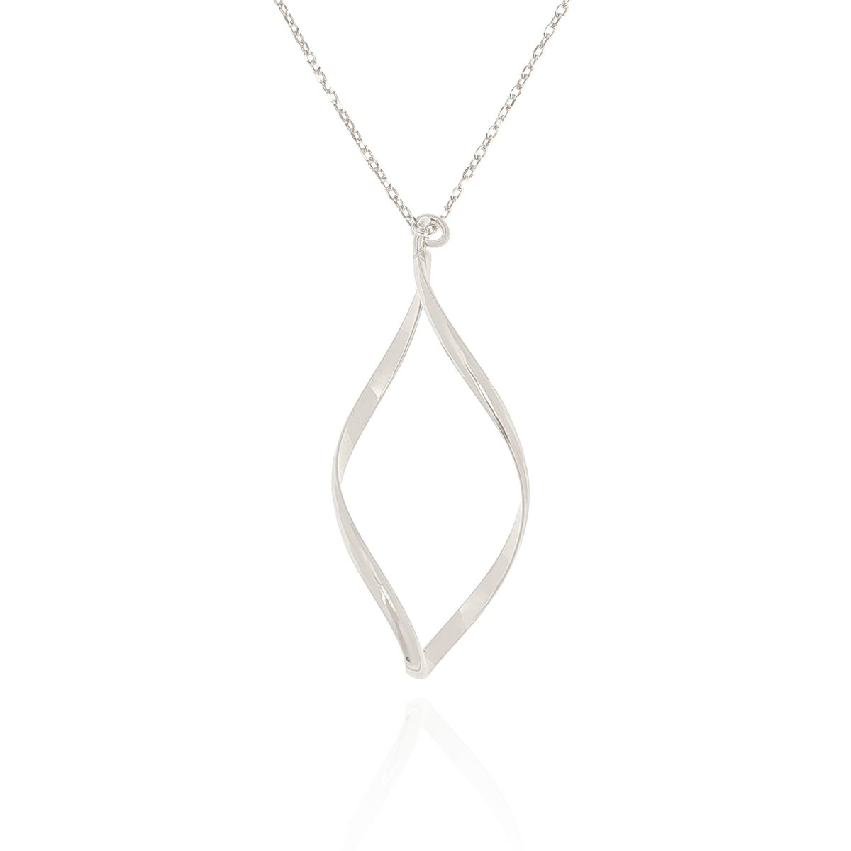 Naszyjnik srebrny ze spiralną zawieszką 42 CM