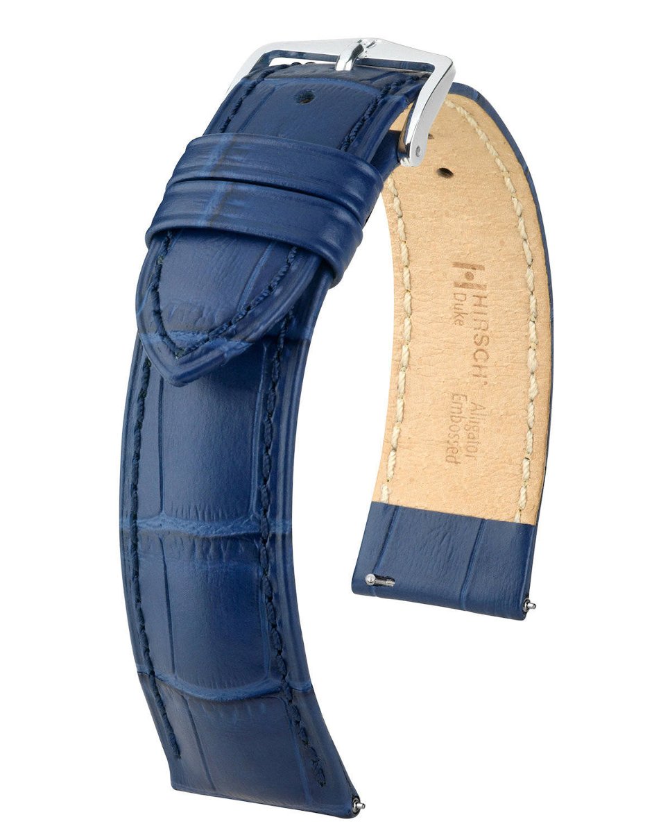 Skórzany wodoodporny pasek do zegarka 18 mm HIRSCH Duke 01028080-2-18