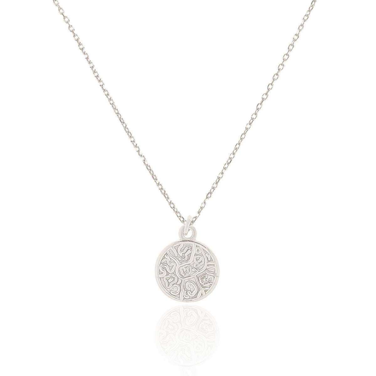 Naszyjnik srebrny z monetą z dwustronnym wzorem 50 CM