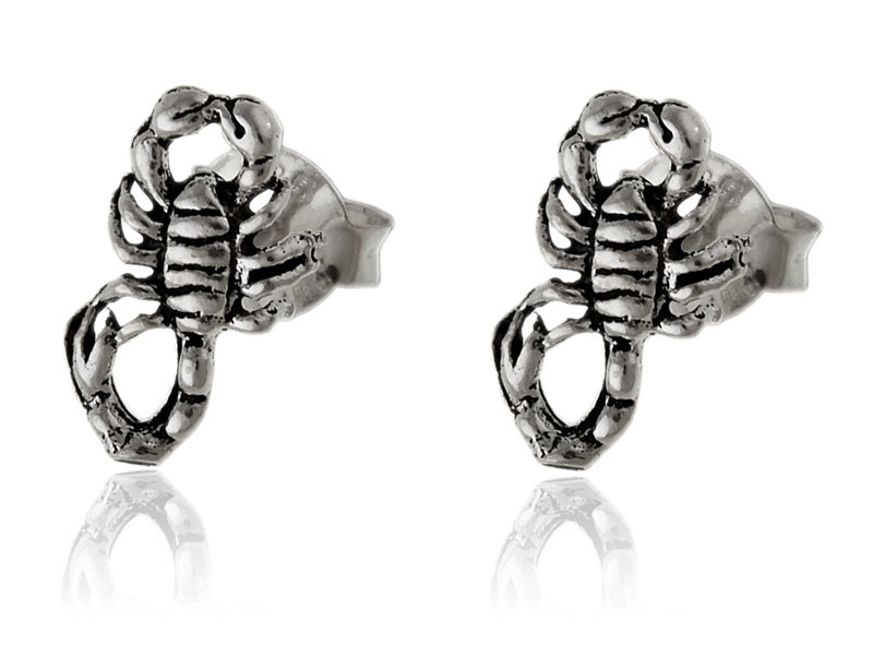 Kolczyki srebrne skorpion k3105 - 0,6g.