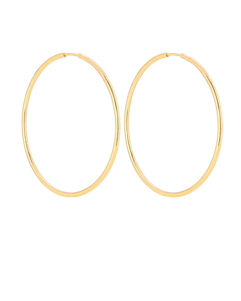 Złote kolczyki duże koła