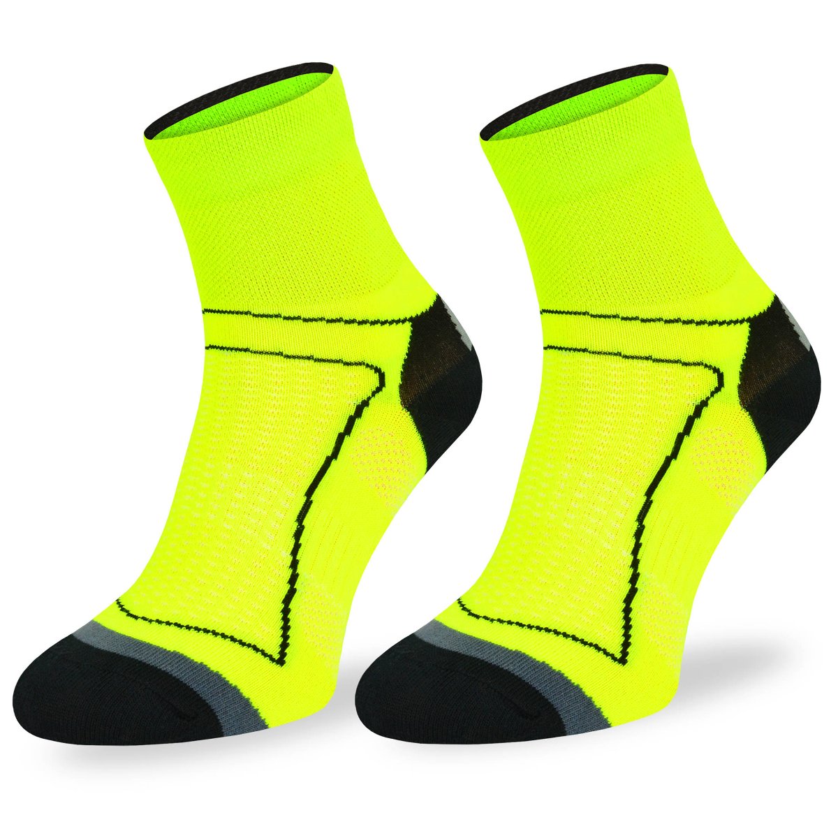 Skarpety rowerowe BIK1 DryTex – żółte - 39-42