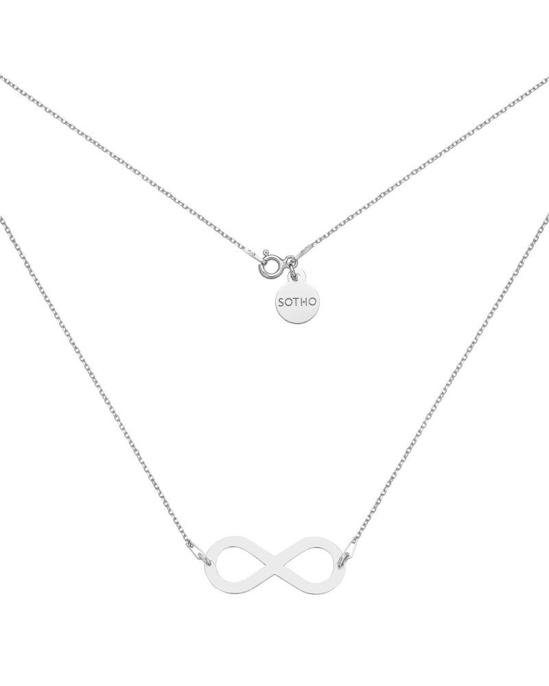 Srebrny naszyjnik z dużą nieskończonością