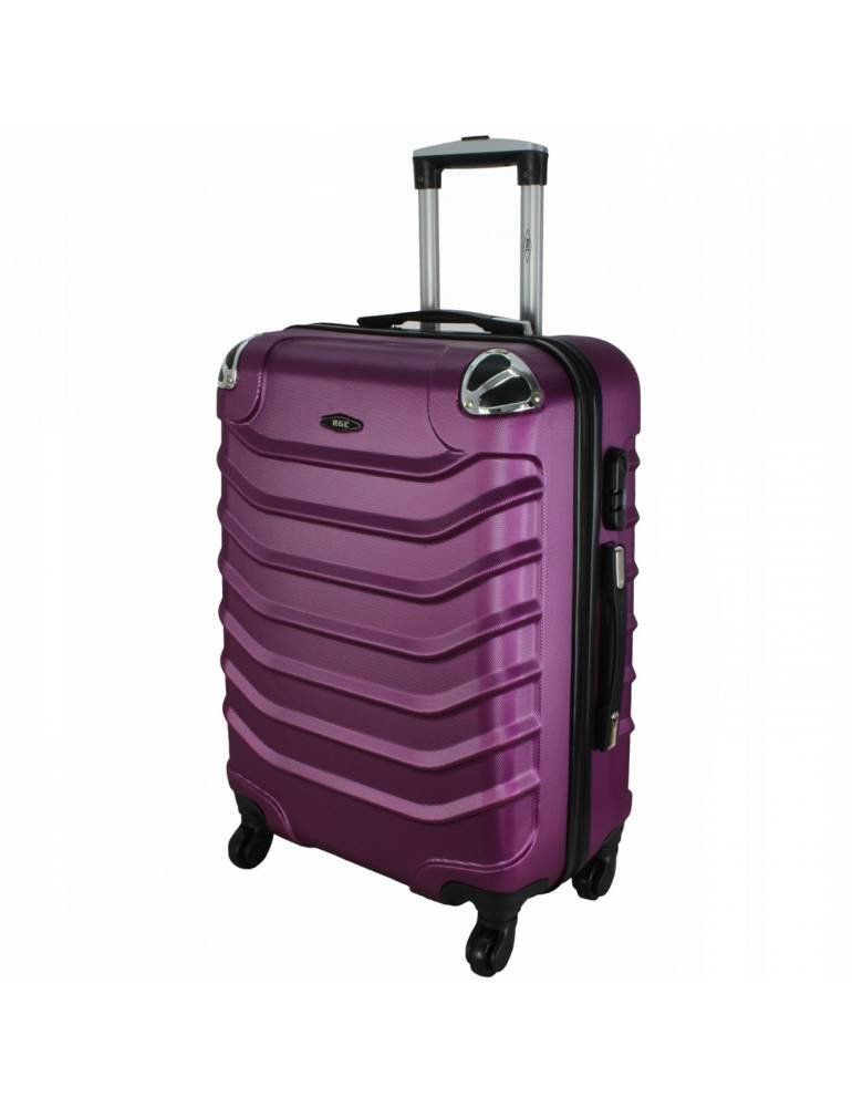 Duża Walizka Pellucci Rgl 730 L Śliwkowy