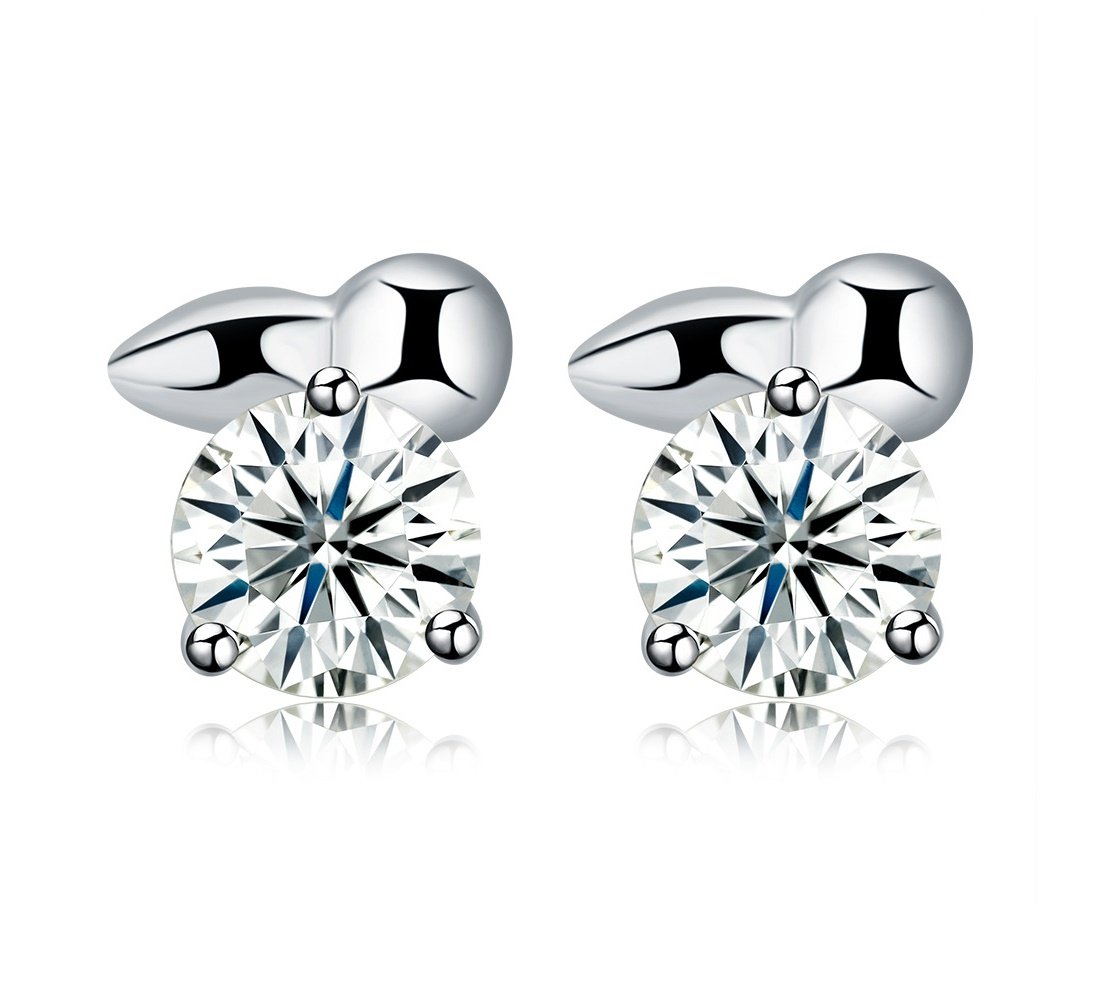 Kolczyki SREBRO 925 błyszczące cyrkonie sztyft