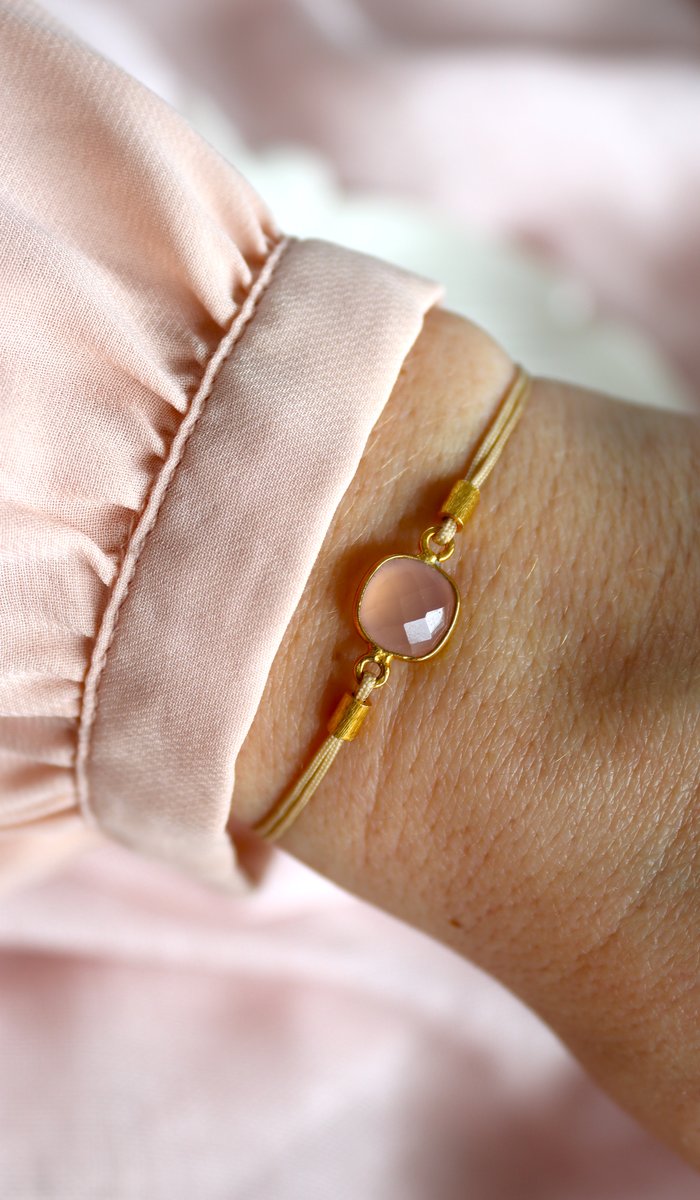 Bransoletka Kwarc Różowy