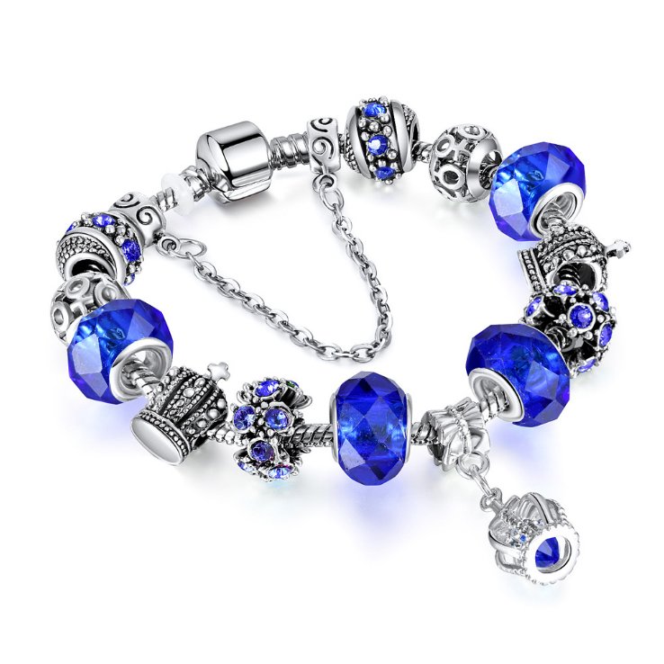 Bransoletka modułowa Charms Beads Korona 19 cm