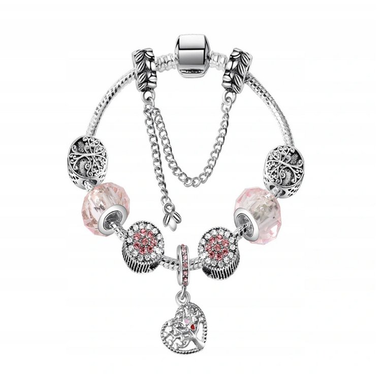 Bransoletka modułowa Charms Beads Drzewo 18 cm