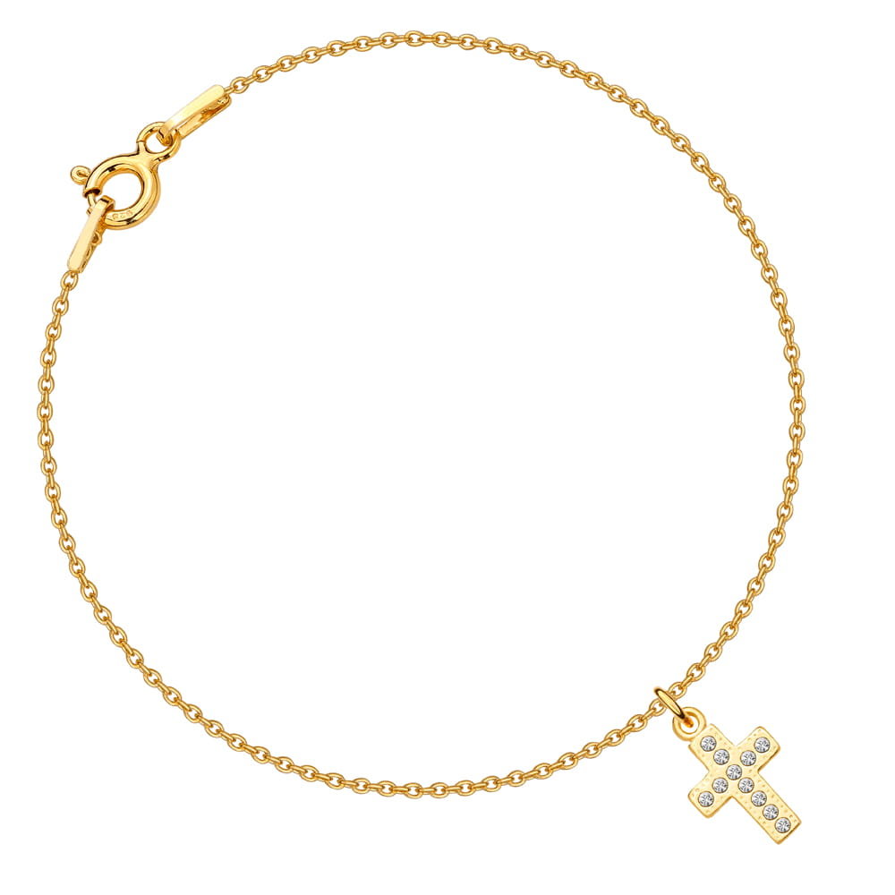 MYNESS Bransoletka z krzyżykiem Swarovski