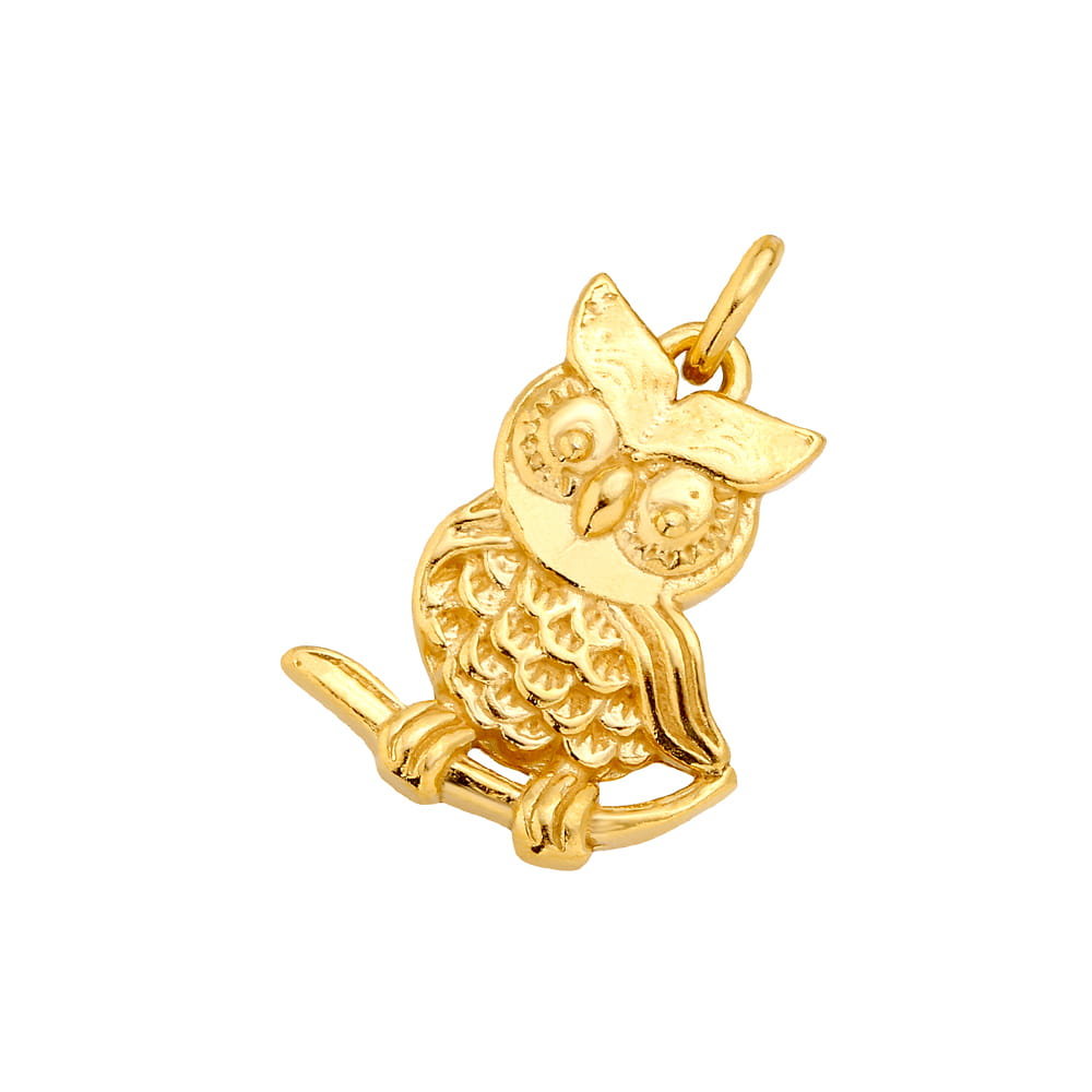 MYNESS Zawieszka charms wisiorek z sową symbol mądrości
