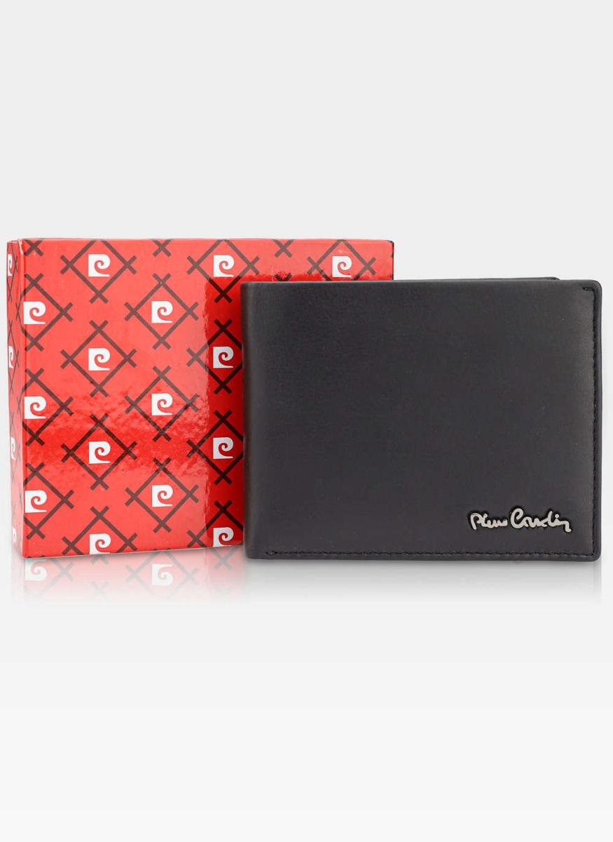 Portfel Męski Poziomy Pierre Cardin Skórzany Czarny pipi03 8806 RFID