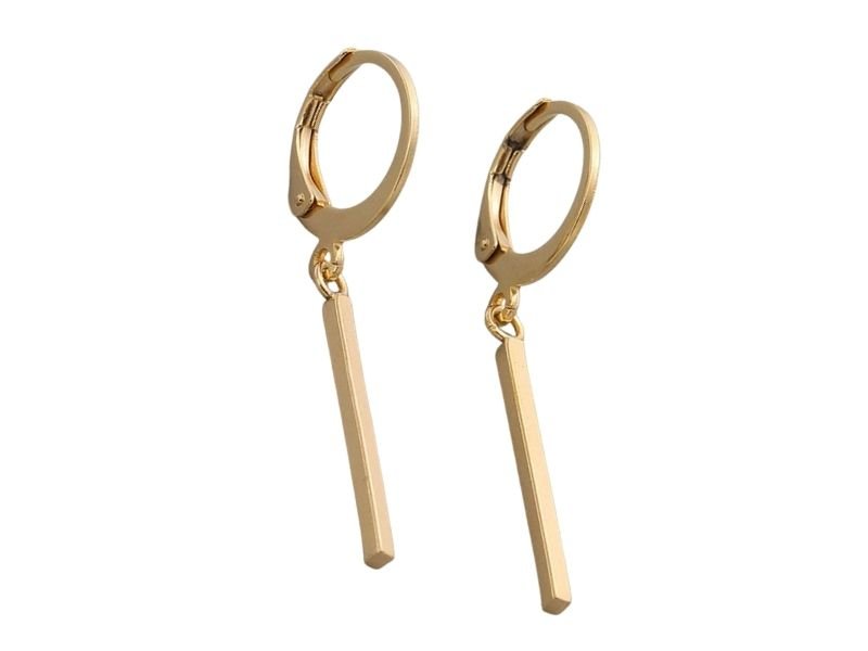 Kolczyki Wiszące Pałeczki Zapięcie Angielskie