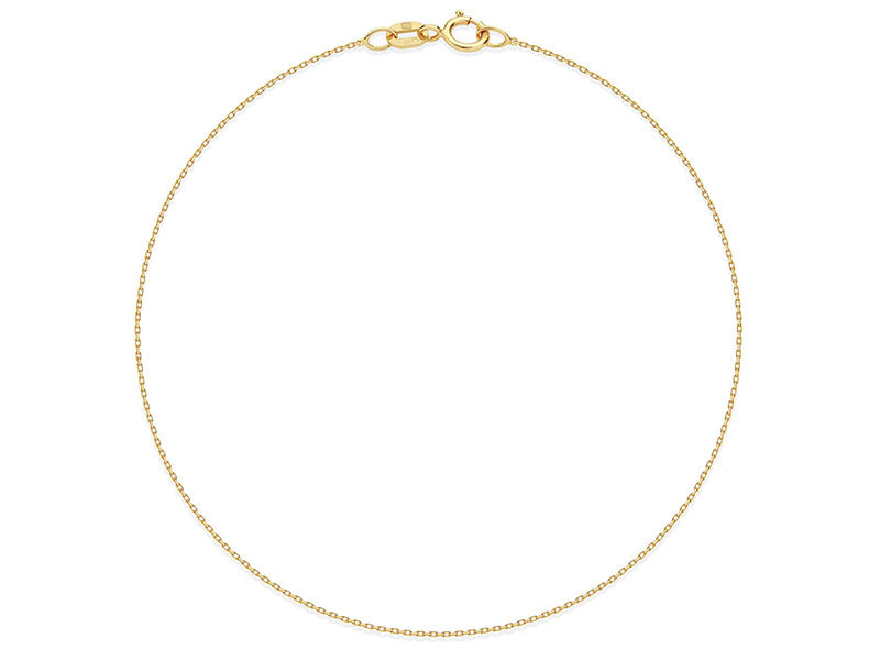 Złota Bransoletka Łańcuszkowa 333 Splot Ankier
