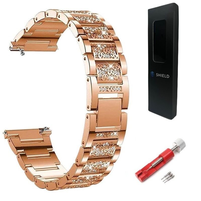 BE-SHIELD DAMSKA BRANSOLETA PASEK DO SAMSUNG GALAXY WATCH 4 40/42/44/46 / 5 40/44/45 PRO / HUAWEIW WATCH GT 2 42MM / GT 3 42MM ELEGANT / AMAZFIT GTS..
