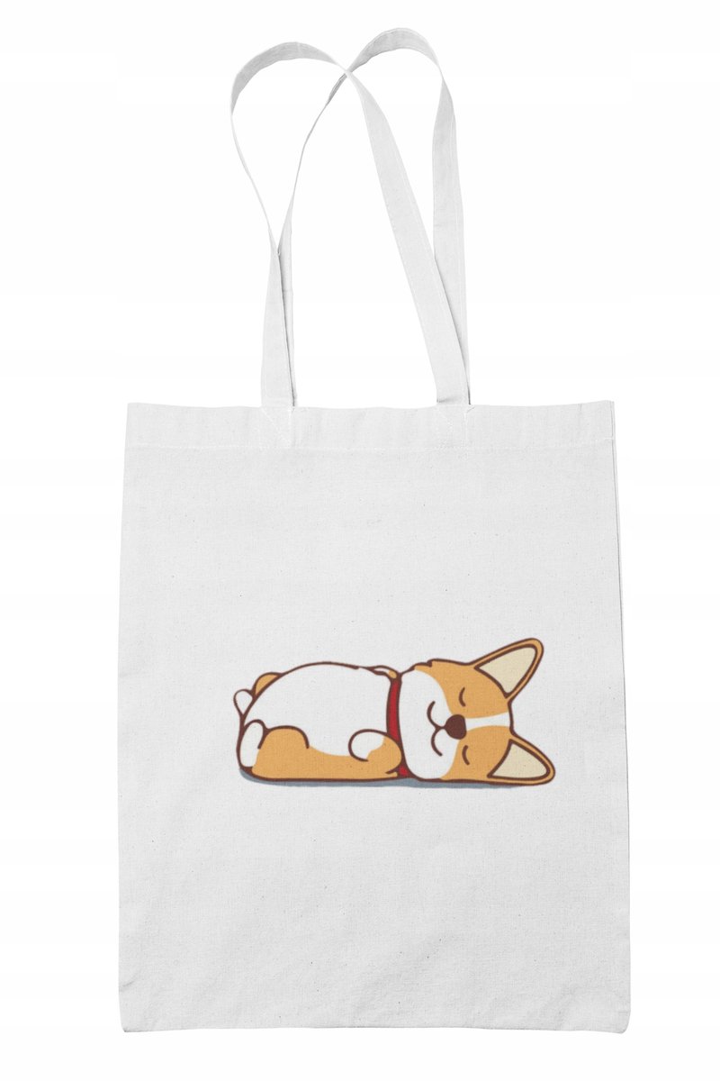 Ekologiczna Torba bawełniana Shopper Pies CORGI