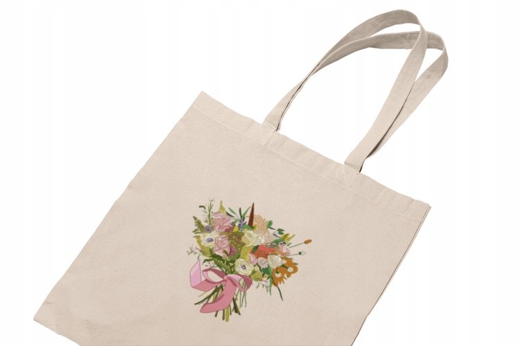 Torba Kwiaty Na Ramię Modny Wzór