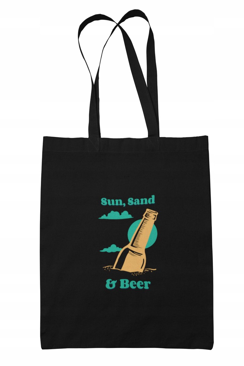 Torba Plażowa bawełniana Piwo Słońce Chill Eco
