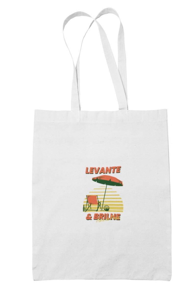 Torba Plażowa bawełniana Surfing Słońce Eco