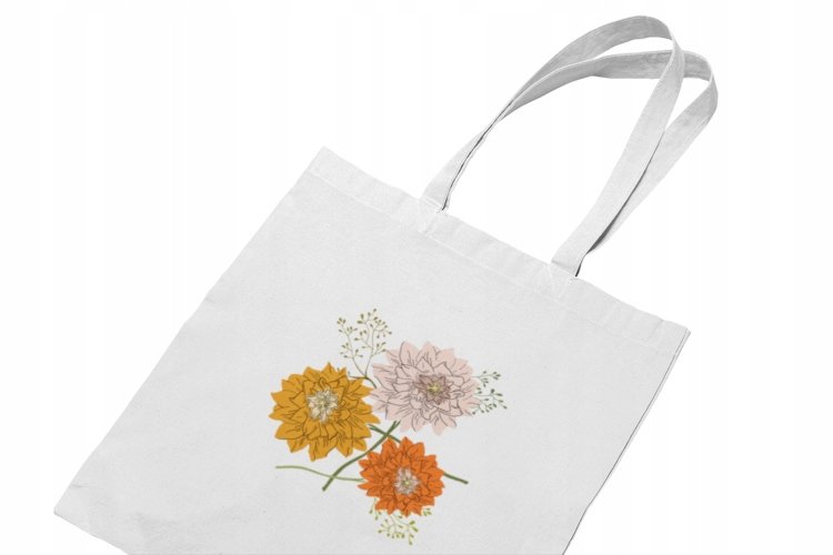 Torba Kwiaty Na Ramię Modny Wzór