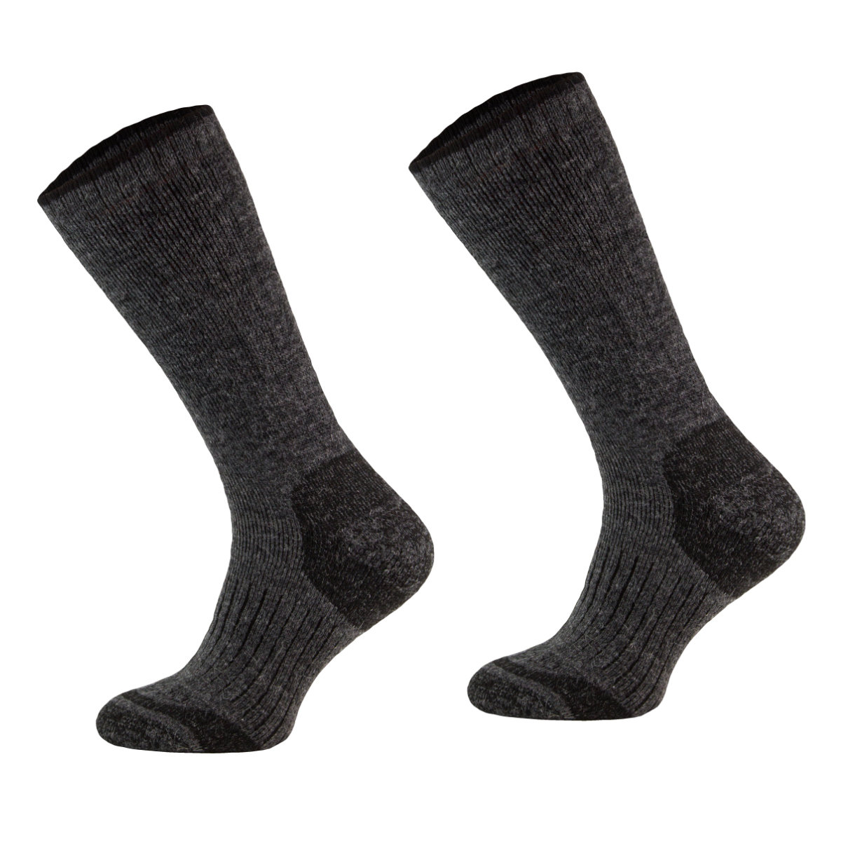 Skarpety Turystyczne Comodo Alpaca Grube Ciemnoszare 35-38