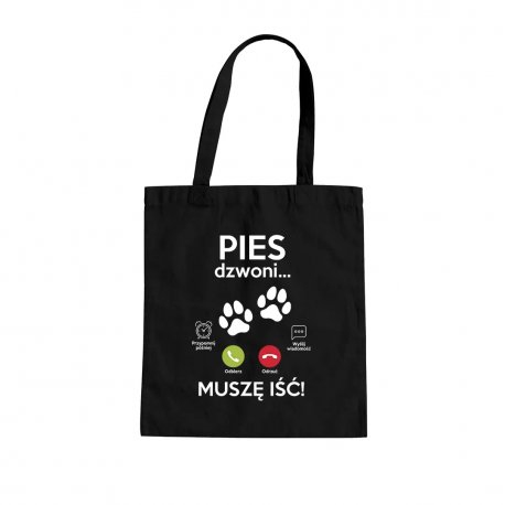 Pies Dzwoni, Muszę Iść - Torba Na Prezent Dla Miłośniczki Psów Psiary