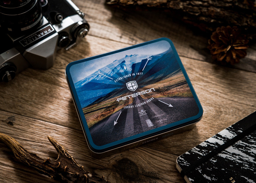 Skórzany Portfel Z Godłem I Barwami Ukrainy — Peterson