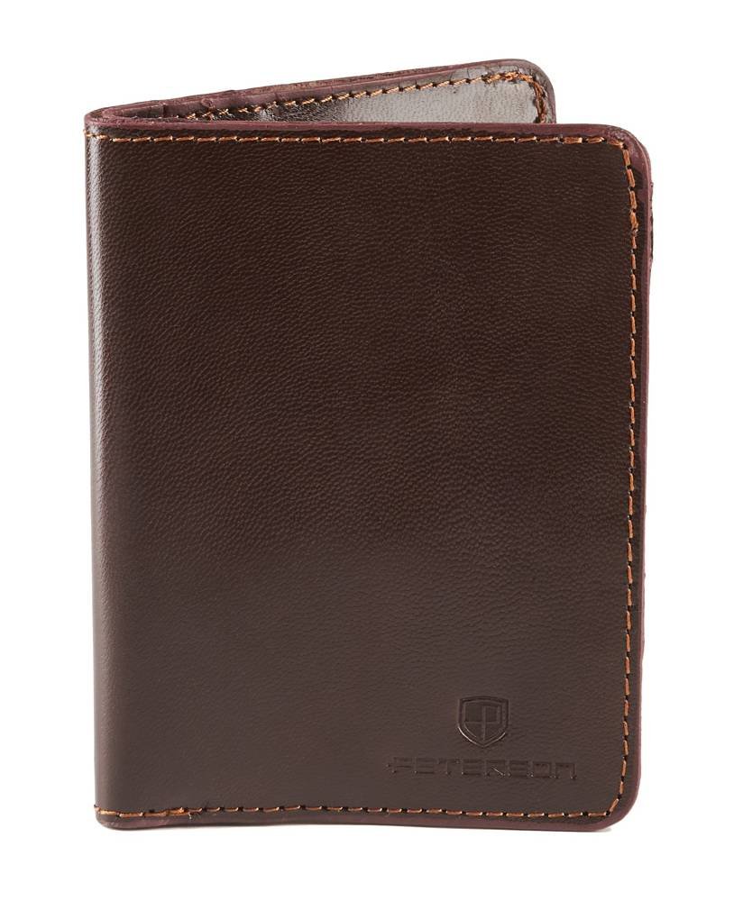 Eleganckie Etui Na Dokumenty Ze Skóry Naturalnej — Peterson