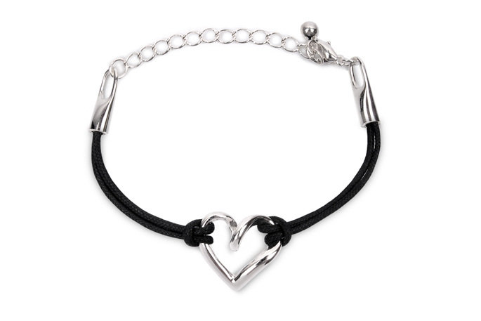 Bransoletka Sznurkowa Serduszko Japan Style