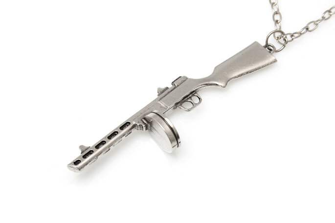 Naszyjnik Karabin Pepesza - Wisiorek Retro