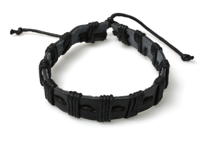Czarna Bransoletka Military Styl Wojskowy