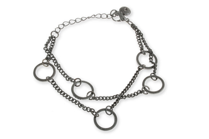 Damska Bransoletka Hematytowa Punk Rock