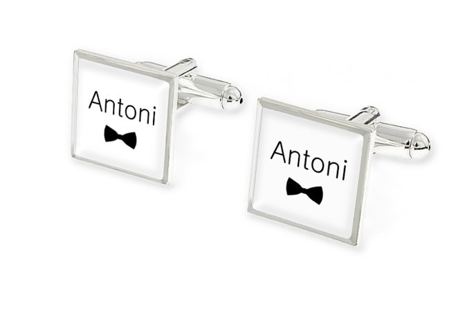 Spinki Męskie Kwadratowe Z Imieniem Antoni