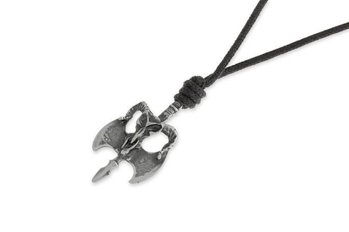 Naszyjnik Podwójny Topór Wojenny Na Linie