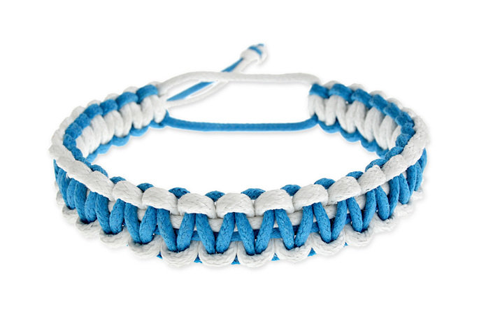 Przeplatanka Biało Niebieska Węzeł Splot