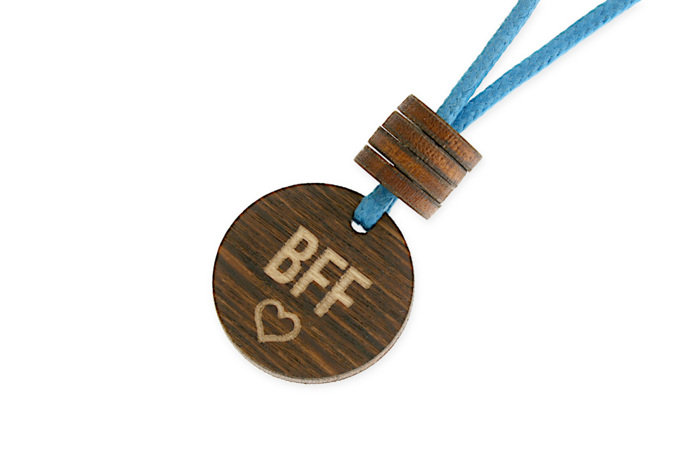 Wisiorek Dla Przyjaciół Best Friend Drewno