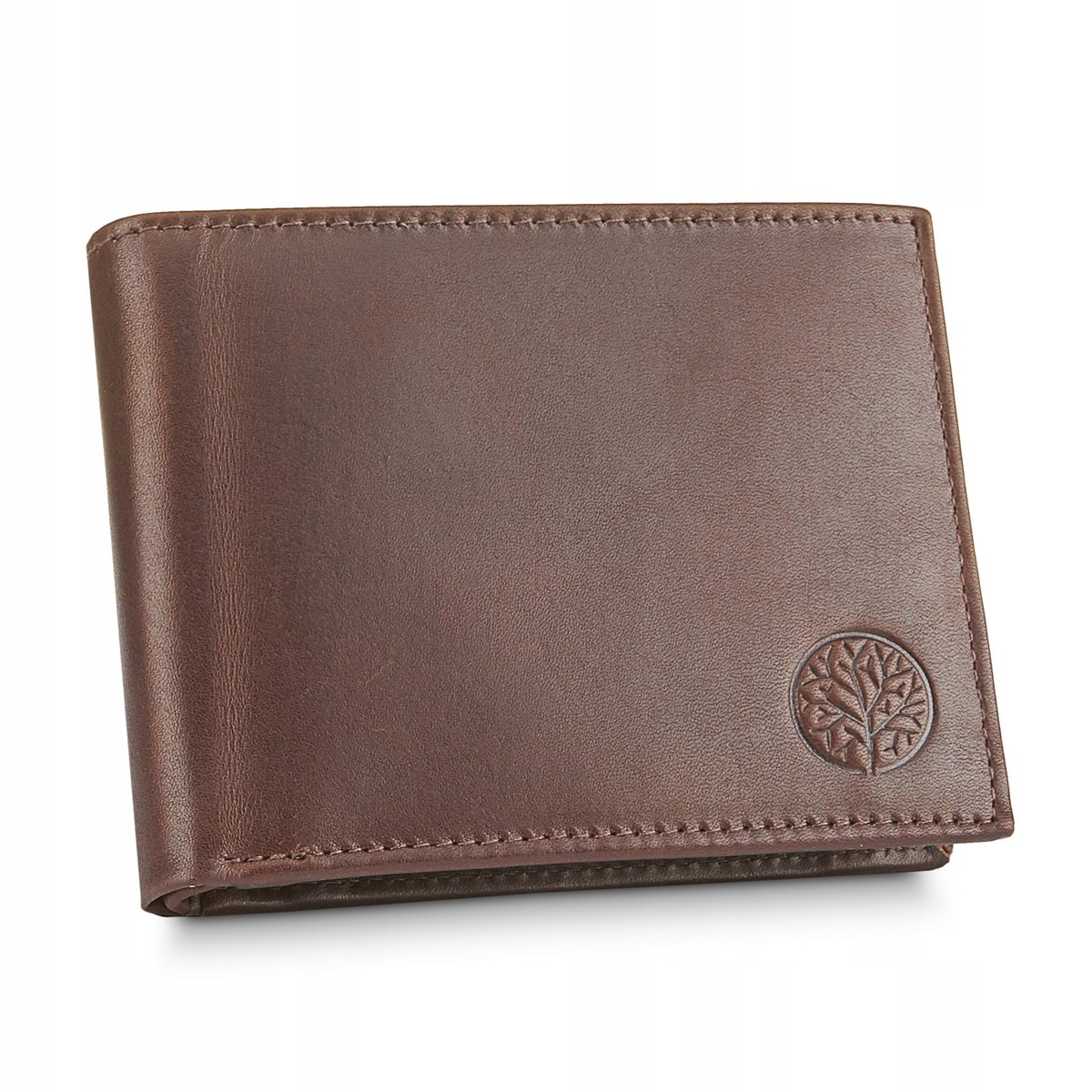 Betlewski, Portfel męski, Slim, brązowy