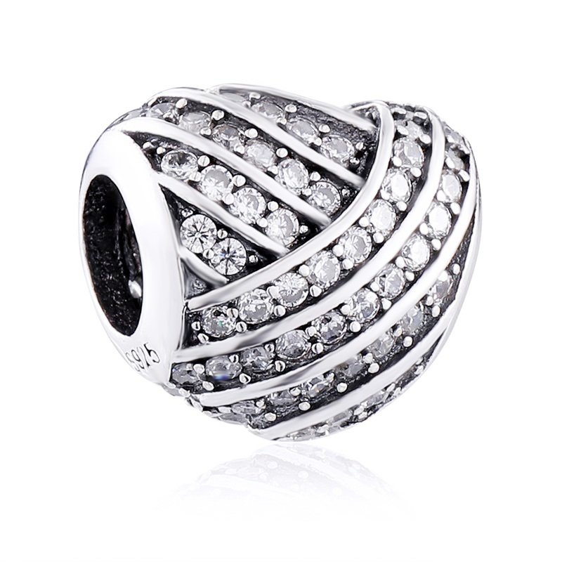 Zawieszka Srebro 925 Charms Koralik Do Pandora Serce Cyrkonie
