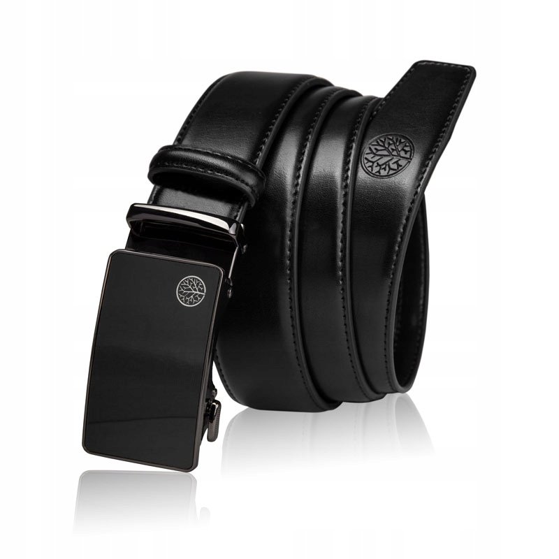 Betlewski, Pasek męski, Skórzany, Duża klamra,  110 cm