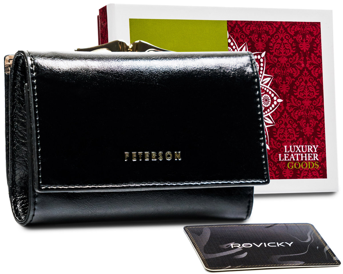 Peterson Portfel Skórzany Ptn Pl-412-1629 Black