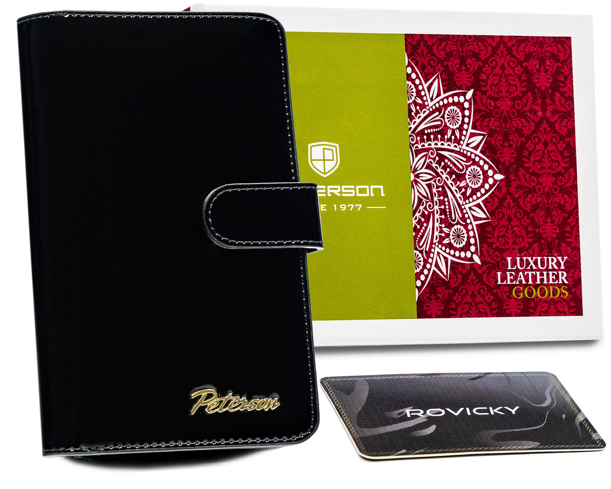 Peterson portfel skórzany PTN BC-603-1711 Black
