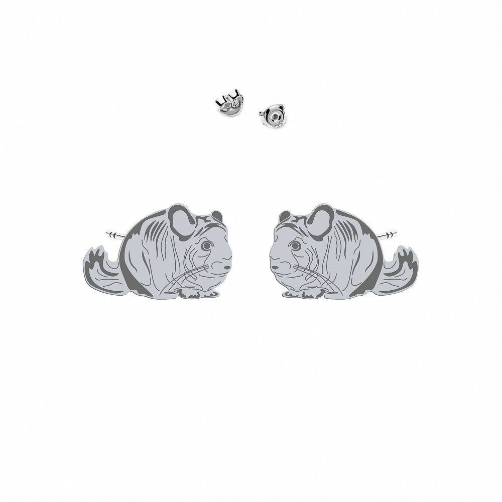 Srebrne Kolczyki Szynszyla