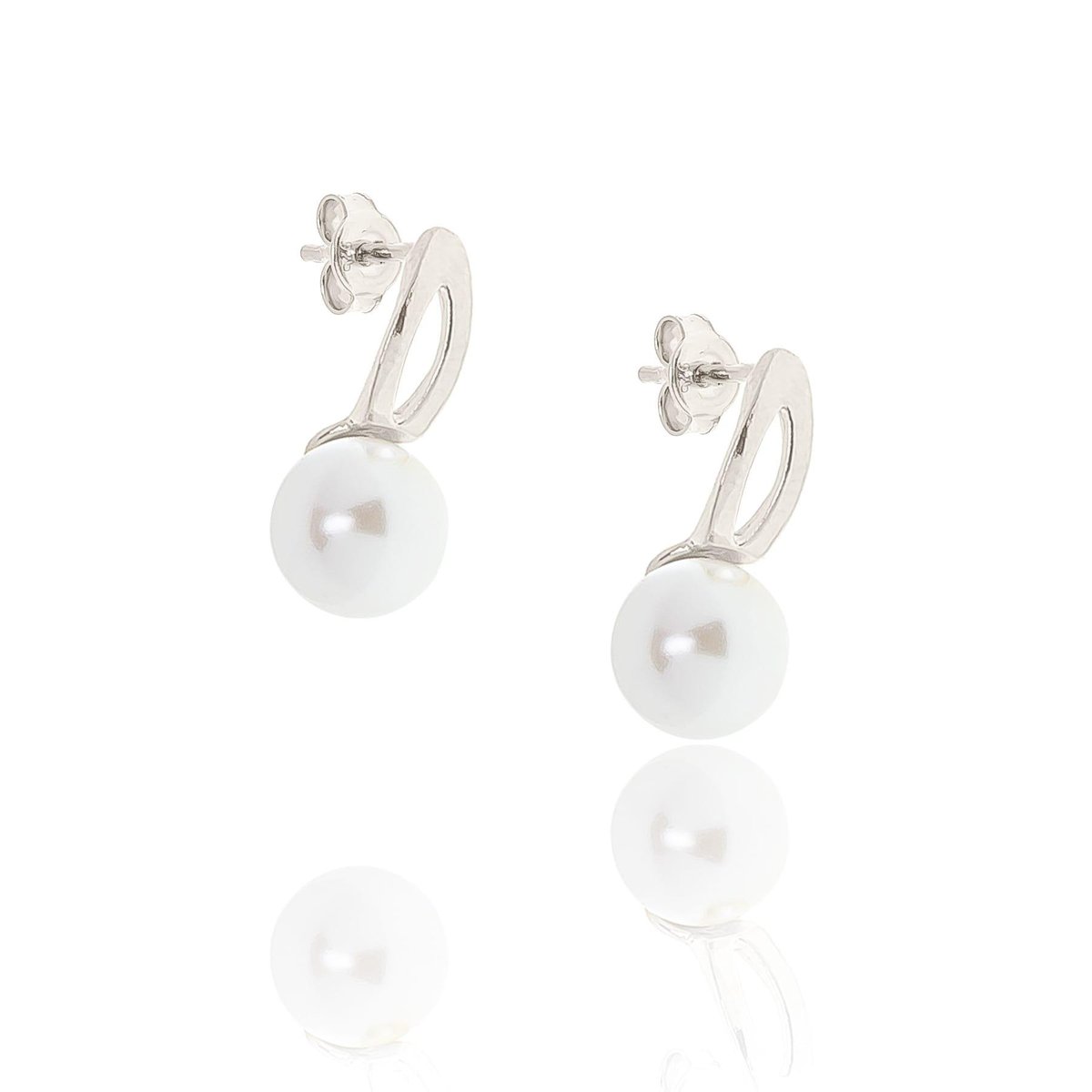 Kolczyki Srebrne Z Perłami