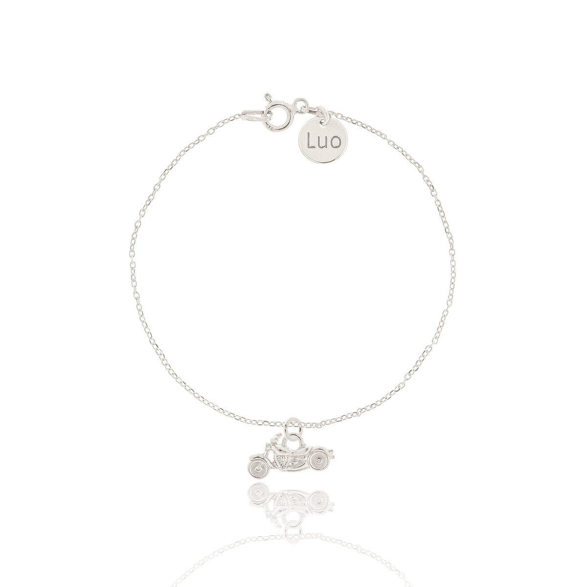 Bransoletka Srebrna Z Motorem Chopper