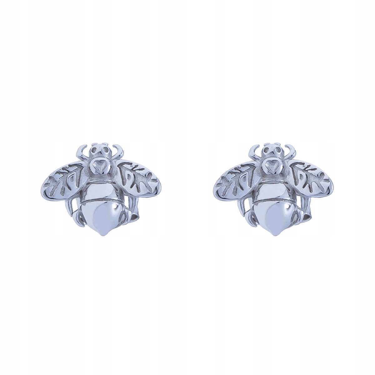 Srebrne Kolczyki Sztyfty Mucha Pr.925