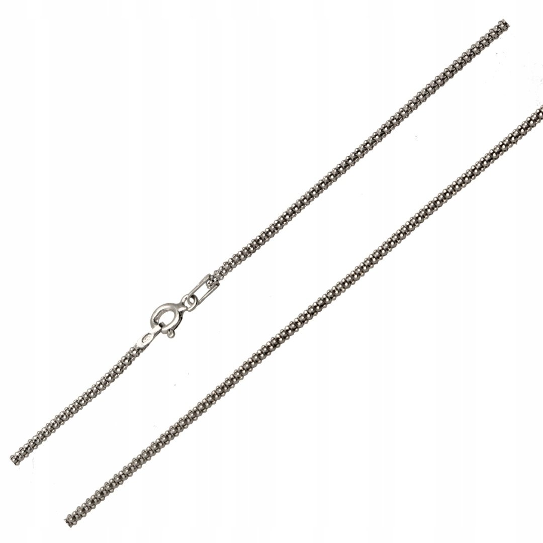Srebrny Naszyjnik Splot Popcorn 55 Cm - Pr. 925