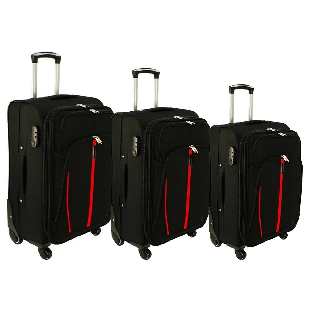 Zestaw 3 walizek PELLUCCI RGL S-020 Czarne