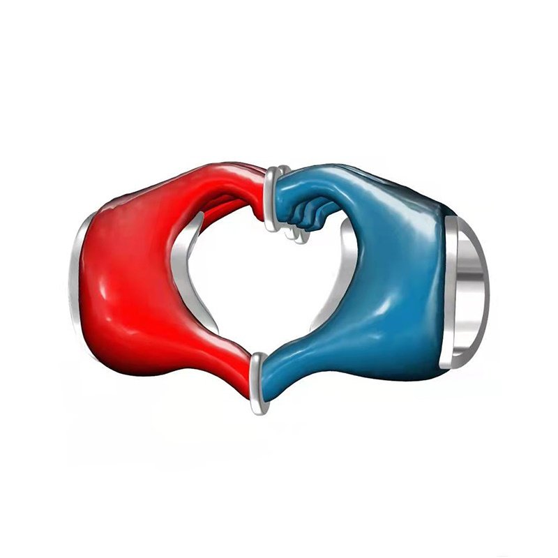 Zawieszka Srebro 925 Charms Koralik Do Pandora Serce Dłonie
